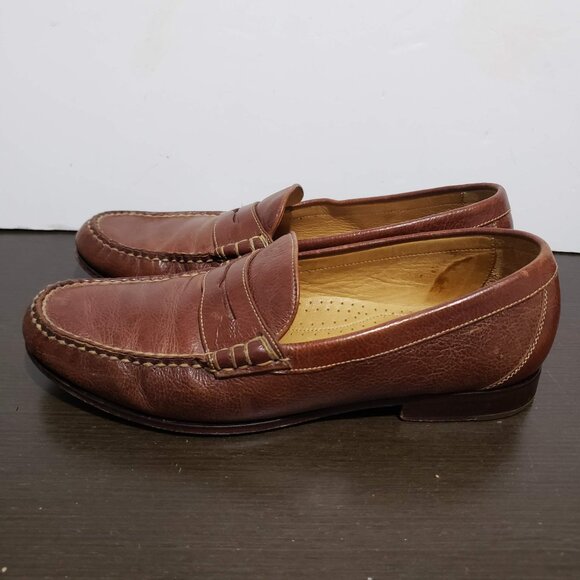 Martin Dingman Countrywear Brown Leather Penny Loafers Boots 10M main image 8
